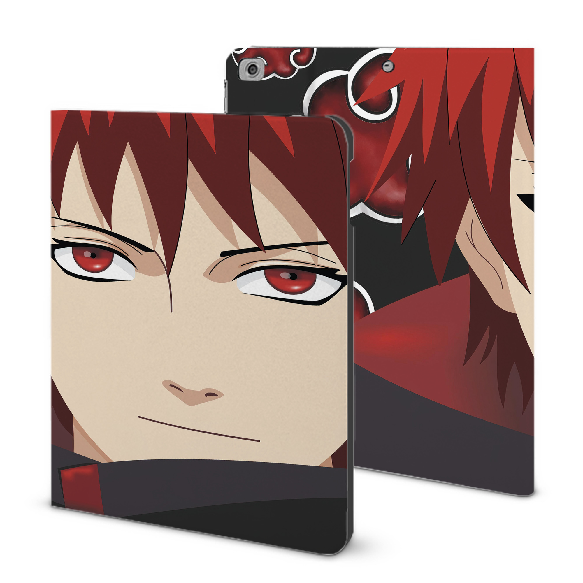 （画像用） NARUTO -ナルト- NARUTO -ナルト- 疾風伝 IPad ケース ブック型 PUレザー TPU 耐衝撃 軽量 薄型 ペン収納なし 全面保護 IPad 各モデル対応